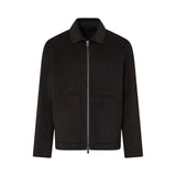 Overshirt uomo in panno di lana