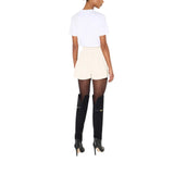 T-shirt donna in jersey con logo gioiello