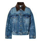 Giacca donna oversize in denim