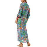 Vestito donna lungo ml lunrga denim mexican