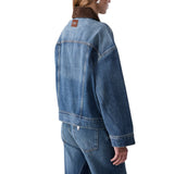 Giacca donna oversize in denim