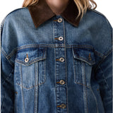 Giacca donna oversize in denim