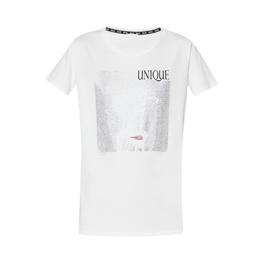 T-shirt donna con strass