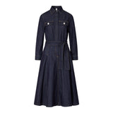 Abito donna lungo chemisier in denim