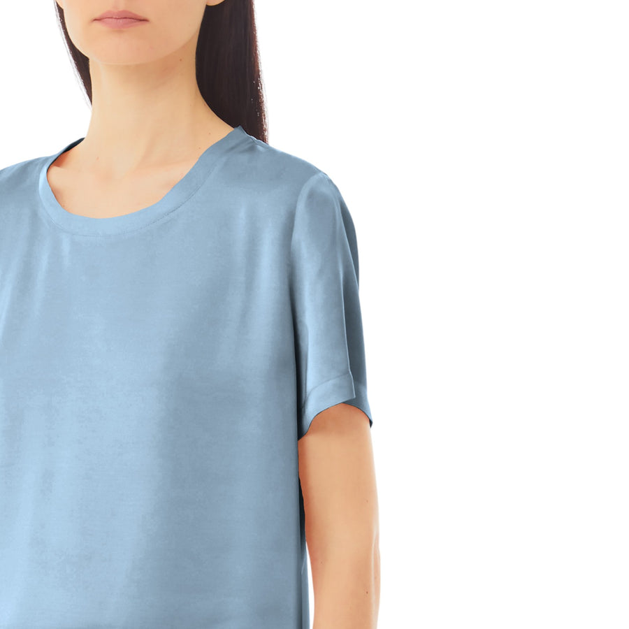Blusa donna a maniche corte