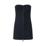 Top donna bustino in lana poly gessata