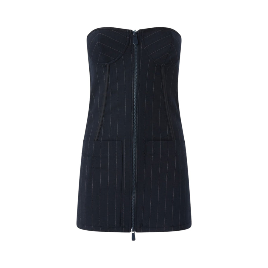 Top donna bustino in lana poly gessata