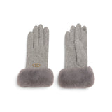 Guanti donna con dettagli in pelliccia sintetica