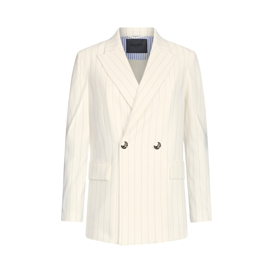 Blazer donna doppiopetto gessato