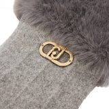 Guanti  donna con dettagli in pelliccia sintetica