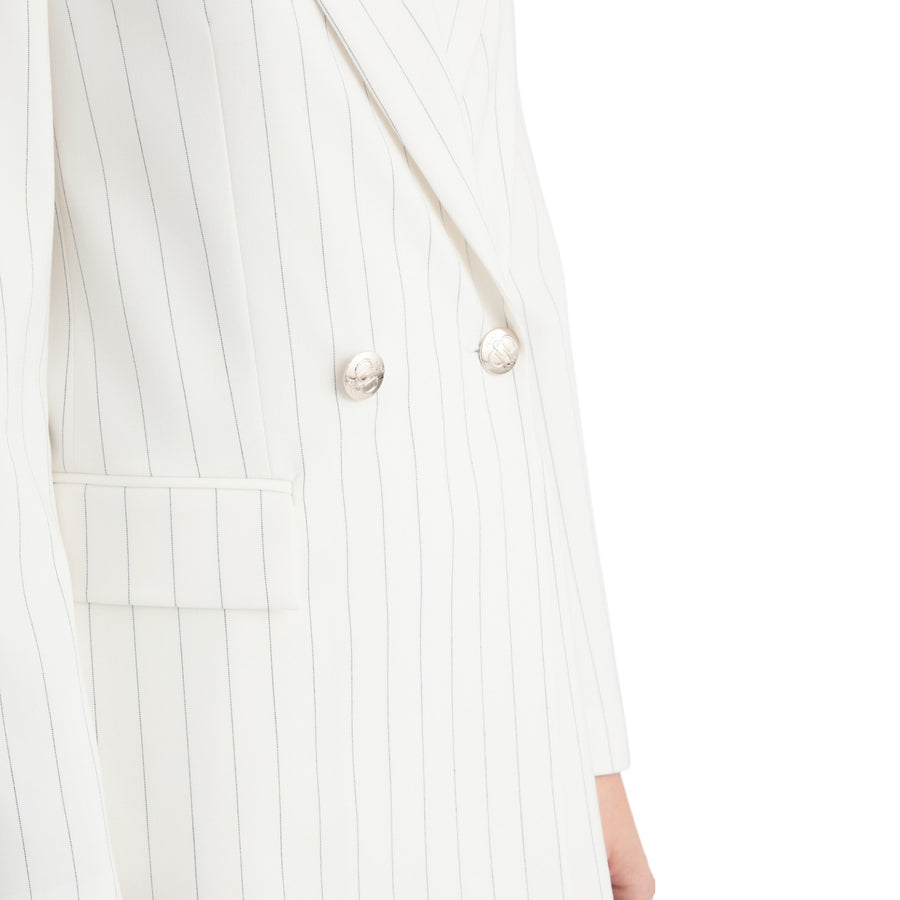 Blazer donna doppiopetto gessato