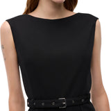 Abito donna midi a tubino con cintura