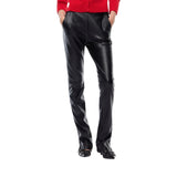 Pantaloni donna slim fit svasati effetto nappa