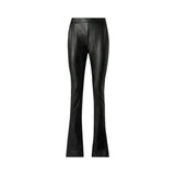Pantaloni donna slim fit svasati effetto nappa