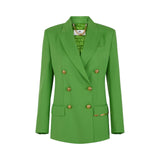 Giacca donna in fresco lana con placca gioiello