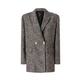Blazer donna doppiopetto in flanella