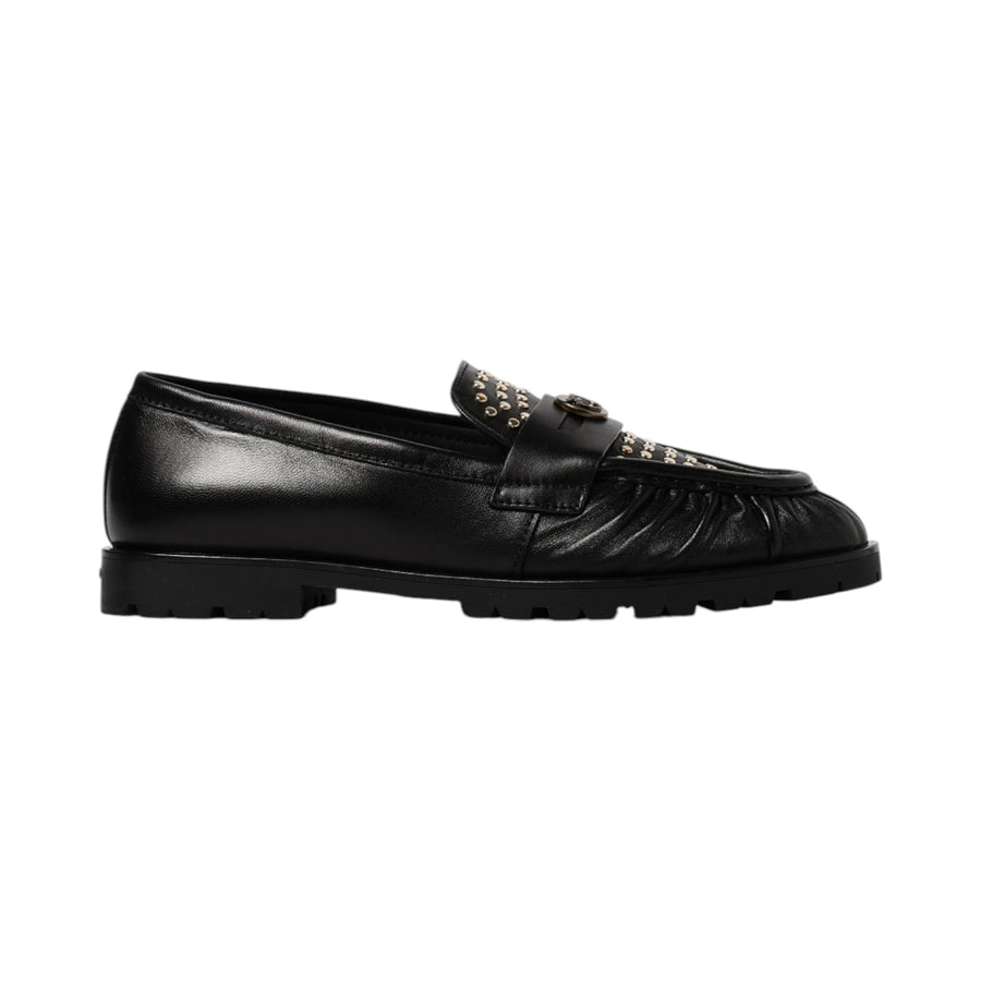 Mocassino donna Nora 01 Pinko in nappa con borchie