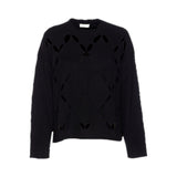 Maglia donna 100% lana con cut-out