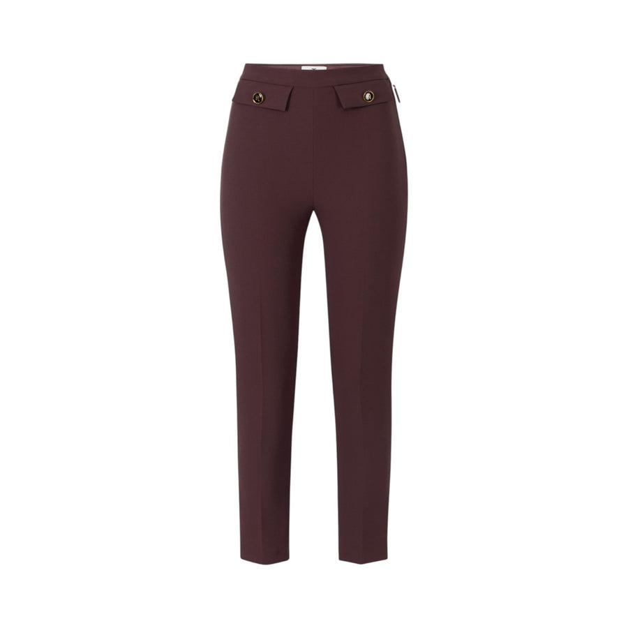 Pantaloni donna in doppio crêpe