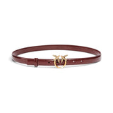 Cintura donna in pelle shiny con fibbia Love Birds 2 cm