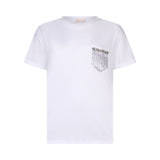 T-shirt donna con tasca gioiello