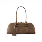 Borsa donna grande a spalla Escape Bag Horizontal in suede