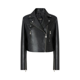 Giacca donna chiodo stile biker in nappa