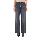 Jeans donna dritti a vita bassa