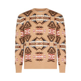 Maglia Girocollo Jacquard Garzato