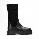 Stivali donna in maglia