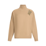 Maglia donna 100% lana con ricami gioiello