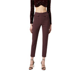 Pantaloni donna in doppio crêpe