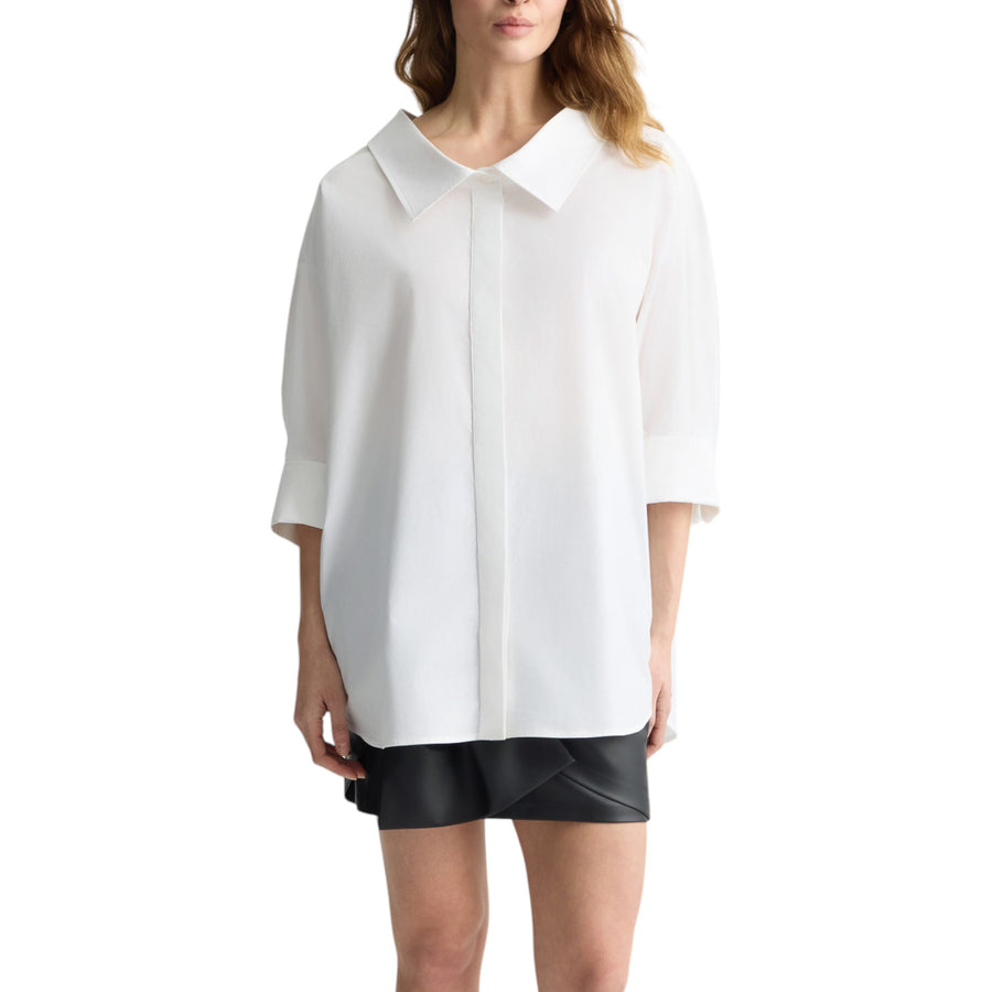 Camicia donna bianca in popeline
