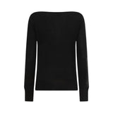 Maglia donna in lana e pizzo