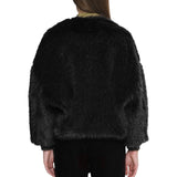 Bomber donna in ecopelliccia con zip