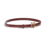 Cintura donna in pelle shiny con fibbia Love Birds 2 cm