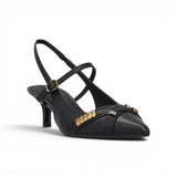 Slingback  donna on cinturini e applicazioni gioiello