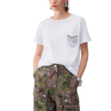 T-shirt donna con tasca gioiello