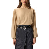 Maglia donna girocollo a maniche lunghe