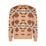 Maglia Girocollo Jacquard Garzato