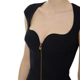 Abito donna in doppio crêpe stretch