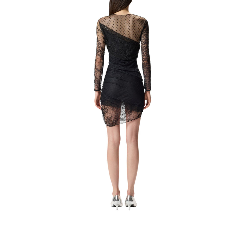 Abito donna in pizzo effetto patchwork