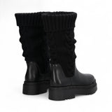 Stivali donna in maglia