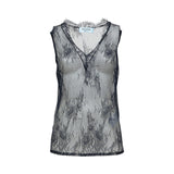 Giacca donna in flanella e top in pizzo