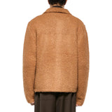 Giacca uomo trucker bouclè in misto lana