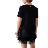 T-shirt donna bimateriale