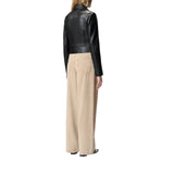 Giacca donna chiodo stile biker in nappa