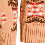 Maglia Girocollo Jacquard Garzato