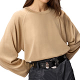 Maglia donna girocollo a maniche lunghe