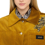 Giubbotto donna in velluto imbottito